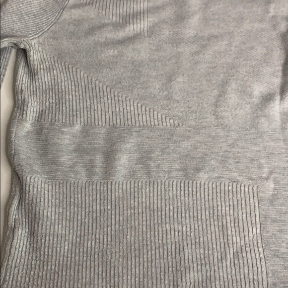 Calvin Klein fitted textured grey long sleeve sweater ribbed women’s size xs - Picture 8 of 8
